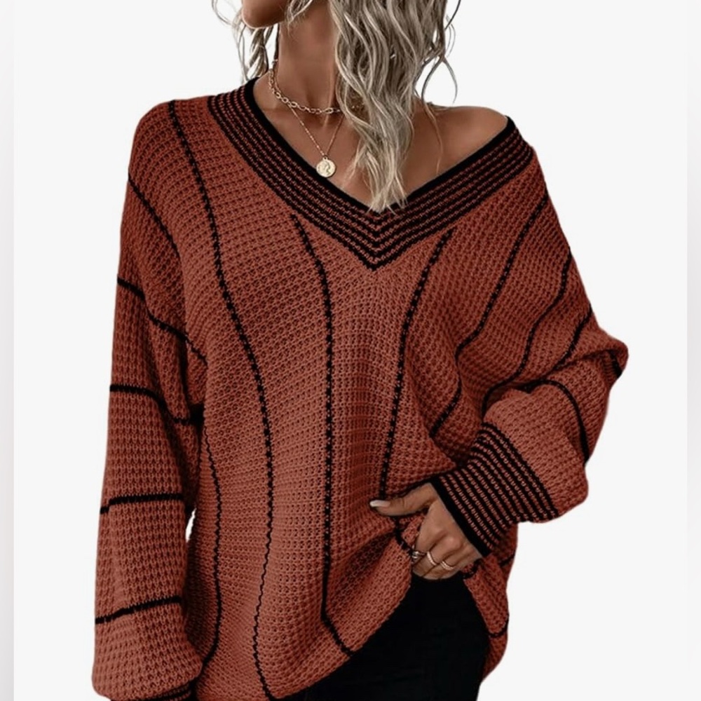 Oversized V-Neck Sweater